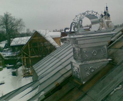 печная труба с дымником